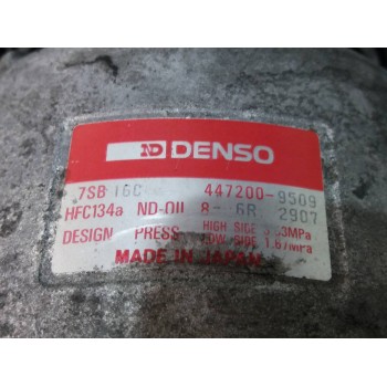 Recambio de compresor aire acondicionado para bmw serie 5 berlina (e39) 525tds referencia OEM IAM 4472009509 7SB16C HFC134A 4472