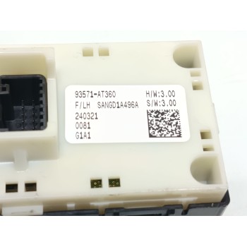 Recambio de mando elevalunas delantero izquierdo para kia niro (sg2) hybrid drive referencia OEM IAM 93571AT360  