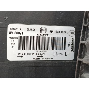Recambio de faro izquierdo para seat leon (1p1) referencia OEM IAM 5P1941033B  