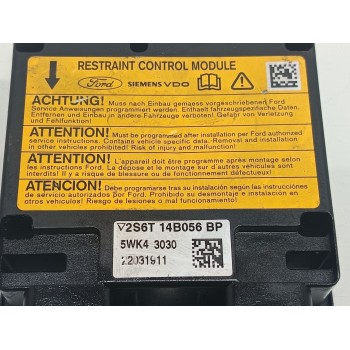 Recambio de centralita airbag para ford fiesta v (jh_, jd_) 1.3 referencia OEM IAM 2S6T14B056BP  5WK43030
