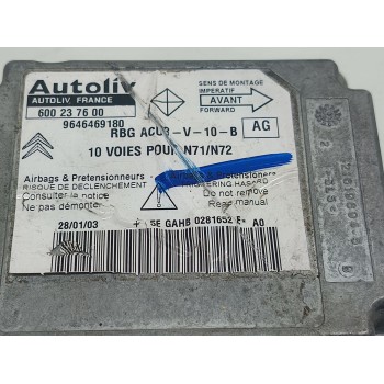 Recambio de centralita airbag para citroën xsara (n1) 1.9 td referencia OEM IAM 9646469180  600237600
