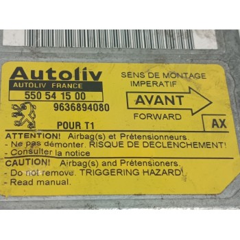 Recambio de centralita airbag para peugeot 206 hatchback (2a/c) 1.9 d referencia OEM IAM 9636894080  