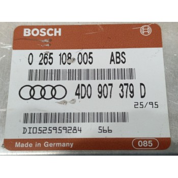 Recambio de centralita abs para audi a4 b5 (8d2) 1.8 t referencia OEM IAM 4D0907379D  0265108005