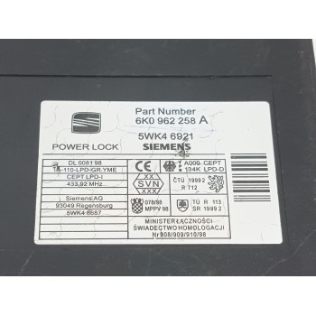 Recambio de modulo electronico para seat ibiza ii (6k1) 1.9 sdi referencia OEM IAM 6K0962258A  5WK6921 / 5WK48687