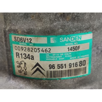 Recambio de compresor aire acondicionado para citroën c3 1.4 hdi sx plus referencia OEM IAM 9655191680  