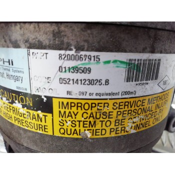 Recambio de compresor aire acondicionado para renault espace iv (jk0) dynamique referencia OEM IAM 8200067915 01139509 6561573