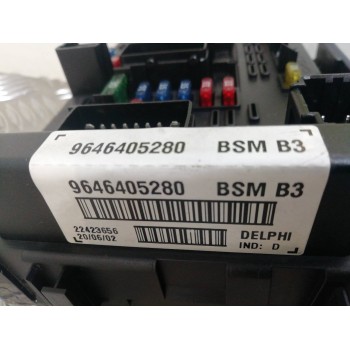 Recambio de caja reles / fusibles para peugeot 206 berlina gt referencia OEM IAM 9646405280 BSMB3 