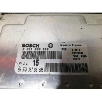 Recambio de centralita motor uce para citroën saxo 1.1 furio referencia OEM IAM 9637838780 0261206246 