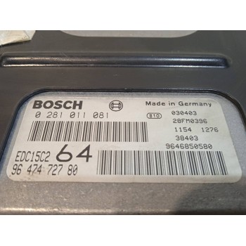 Recambio de centralita motor uce para peugeot 307 (s1) 2.0 hdi fap cat referencia OEM IAM 0281011081  