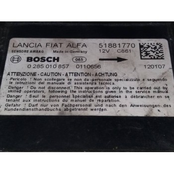 Recambio de centralita airbag para fiat doblo easy referencia OEM IAM 0285010857 51881770, 0110656 