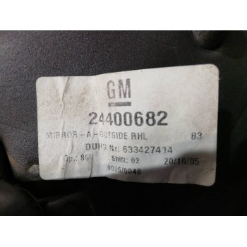 Recambio de retrovisor derecho para opel combo (corsa c) familiar referencia OEM IAM 014129 24400682 