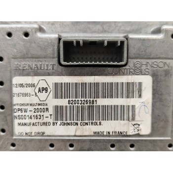 Recambio de pantalla multifuncion para renault laguna ii (bg0) confort expression referencia OEM IAM 8200326981  