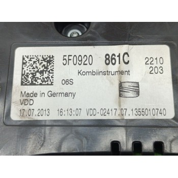 Recambio de cuadro instrumentos para seat leon (5f1) reference plus referencia OEM IAM 5F0920861C  
