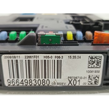 Recambio de caja reles / fusibles para peugeot 207 sport referencia OEM IAM 9664983080  
