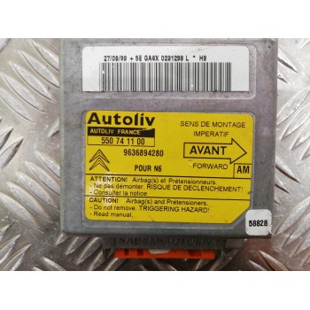 Recambio de centralita airbag para citroën xsara berlina 2.0 hdi 66kw premier referencia OEM IAM 9636894280 550741100 