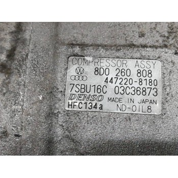 Recambio de compresor aire acondicionado para volkswagen passat berlina (3b3) advance referencia OEM IAM 8D0260808  
