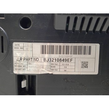 Recambio de cuadro instrumentos para land rover evoque dynamic referencia OEM IAM BJ3210849EF  