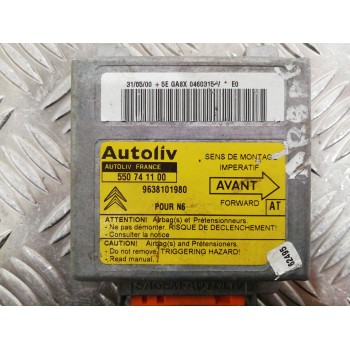 Recambio de centralita airbag para citroën xsara berlina 1.6 16v satisfaction referencia OEM IAM 9638101980 550741100 