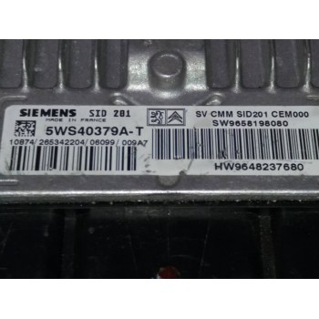 Recambio de centralita motor uce para citroën c6 business referencia OEM IAM 5WS4037AT 9648237680 9658198080