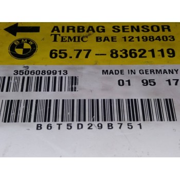 Recambio de centralita airbag para bmw serie 3 berlina (e36) 318i referencia OEM IAM 8362119 12198403, 65778362119 