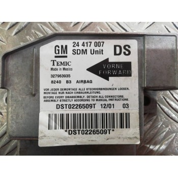 Recambio de centralita airbag para opel corsa c blue line referencia OEM IAM 24417007 8240B3 