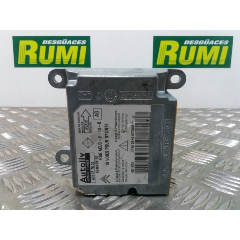 Recambio de centralita airbag para citroën xsara berlina 1.9 d sx referencia OEM IAM 9646469180 600237600 