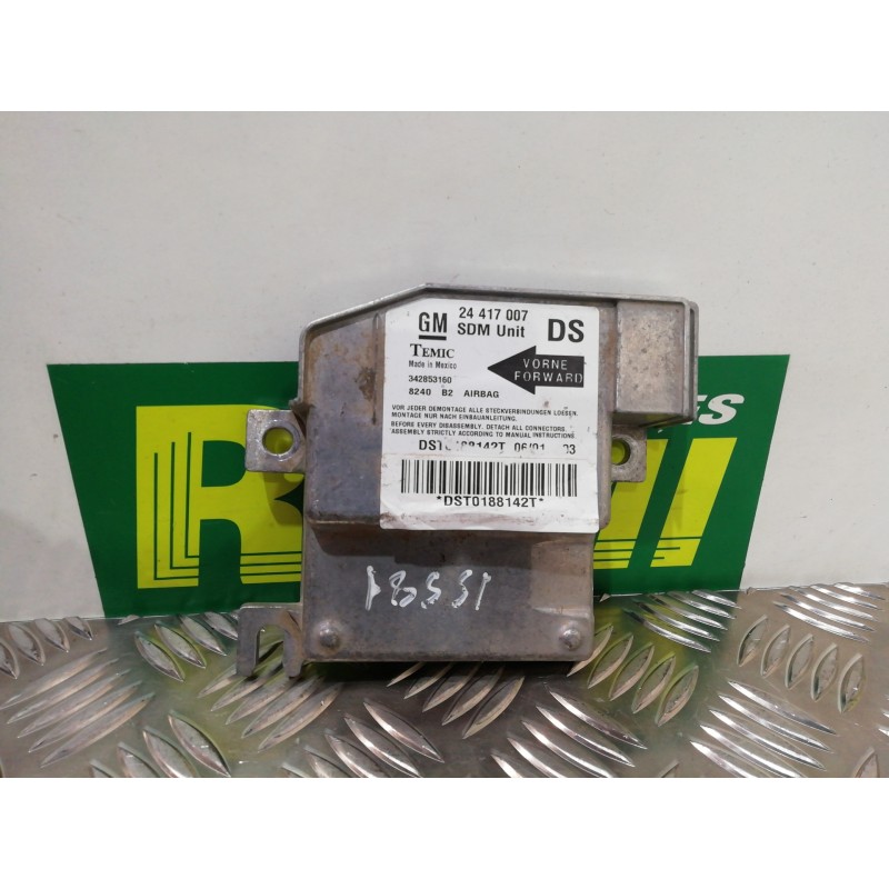 Recambio de centralita airbag para opel corsa c club referencia OEM IAM 24417007 342853160 