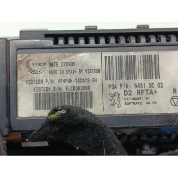 Recambio de mando climatizador para peugeot 407 st confort referencia OEM IAM VP4PUH18C612  