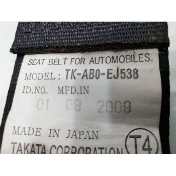 Recambio de cinturon seguridad trasero derecho para honda insight (ze2) elegance referencia OEM IAM TKAB0EJ538  
