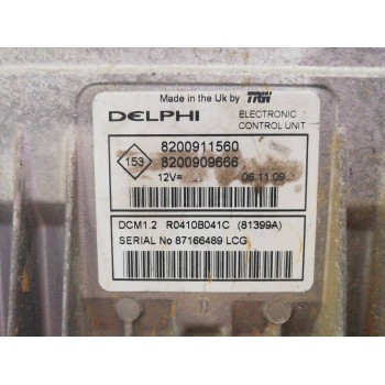 Recambio de centralita motor uce para renault modus confort dynamique referencia OEM IAM 8200909666 8200911560 R0410B041C