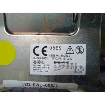 Recambio de kit airbag para honda insight (ze2) elegance referencia OEM IAM 77960TM8G811M2  