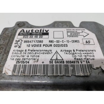 Recambio de centralita airbag para peugeot 407 sr sport referencia OEM IAM 9654717280 603554600 