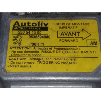 Recambio de centralita airbag para peugeot 206 berlina x-line referencia OEM IAM 9636894080 550541500 