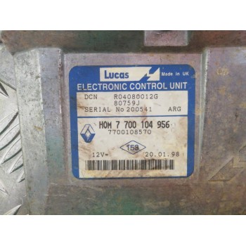 Recambio de centralita motor uce para renault kangoo (f/kc0) alize referencia OEM IAM 7700104956 7700108570 R04080012G