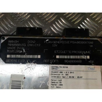 Recambio de centralita motor uce para peugeot 206 berlina x-line referencia OEM IAM 9639587680 9640899880 R04080015G
