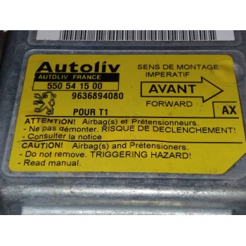 Recambio de centralita airbag para peugeot 206 berlina xs referencia OEM IAM 9636894080 550541500 