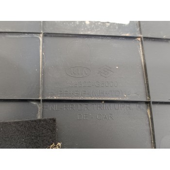 Recambio de guarnecido puerta trasera derecha para kia niro drive referencia OEM IAM 83322G5000  