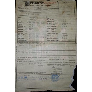 peugeot 406 berlina (s1/s2) del año 2002