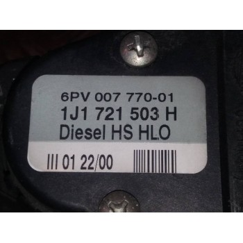 Recambio de potenciometro pedal para seat toledo (1m2) signo referencia OEM IAM 6PV00777001 1J1721503H 
