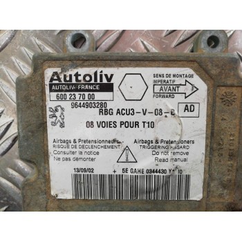 Recambio de centralita airbag para peugeot 206 berlina x-line referencia OEM IAM 9644903280 600237000 