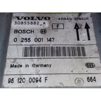 Recambio de centralita airbag para volvo s40 berlina 1.8i referencia OEM IAM 30855882A 0285001147 