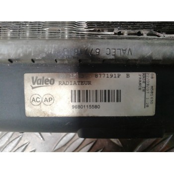 Recambio de radiador agua para peugeot 207 sport referencia OEM IAM 9680115580 877191PB 