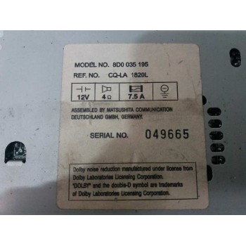 Recambio de sistema audio / radio cd para audi a4 avant (b5) 1.9 tdi referencia OEM IAM 8D0035195  