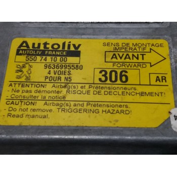 Recambio de centralita airbag para peugeot 306 berlina 3/4/5 puertas (s2) xs referencia OEM IAM 550741000 9636995580 