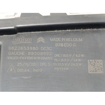 Recambio de piloto delantero izquierdo para citroën c4 grand picasso feel referencia OEM IAM 9822653980  