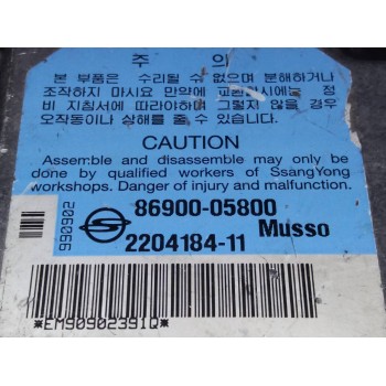 Recambio de centralita airbag para ssangyong musso 2.9 d referencia OEM IAM 8690005800 220418411 