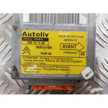 Recambio de centralita airbag para citroën xsara berlina 2.0 hdi 66kw premier referencia OEM IAM 9638101980 550741100 