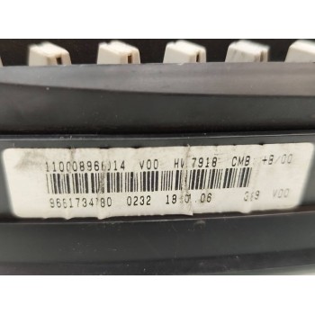 Recambio de cuadro instrumentos para citroën xsara picasso 1.6 hdi 110 sx top referencia OEM IAM 9661734780  
