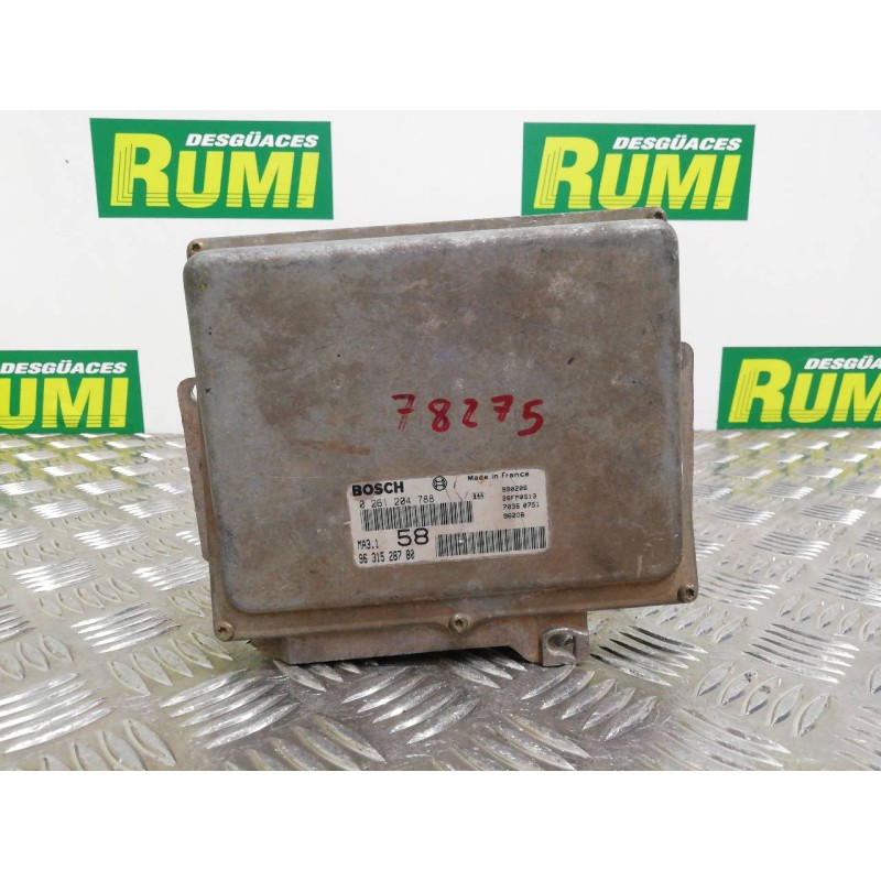 Recambio de centralita motor uce para citroën saxo 1.1 sx referencia OEM IAM 9631528780 0261204788 