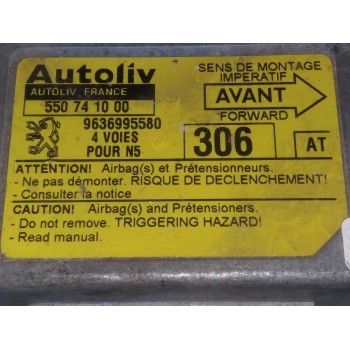 Recambio de centralita airbag para peugeot 306 berlina 3/4/5 puertas (s2) xs referencia OEM IAM 9636995580 550741000 